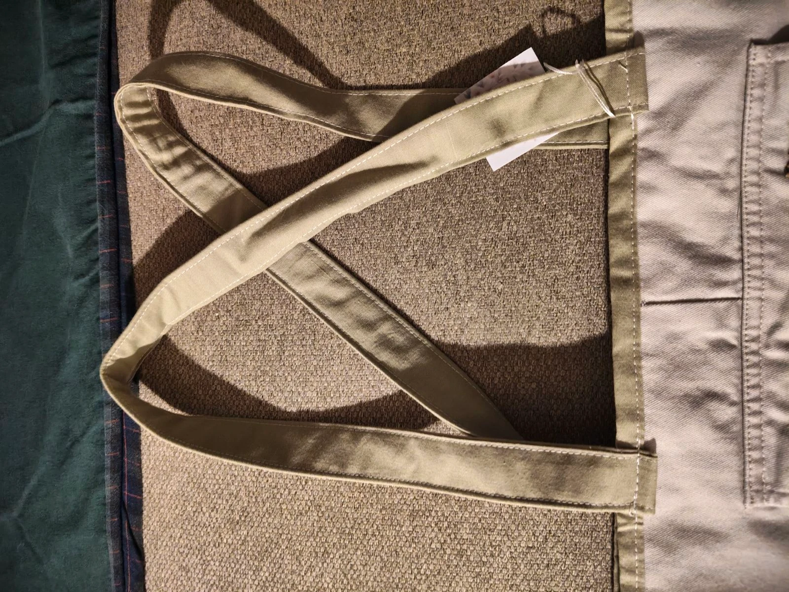 Maskucadas-Tote bag groen met bloemenprint en zakken met brede handvatten – photo 5